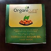 Organicure Argan Hair Mask Cream for Dry & Frizzy Hair; Deep Nourishing ...