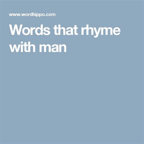 Words That Rhyme With Humans - Letter Words Unleashed