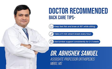 Leeford Ortho Back Rest for Lower Back Pain