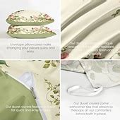 Floral Pattern Duvet Cover Set King Queen Size Comforter Set,Printed ...