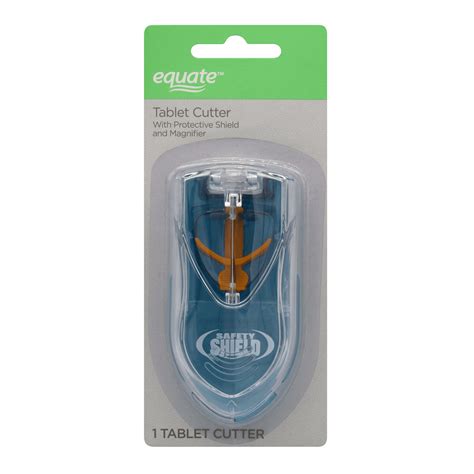 Equate Pill Cutter with Safety Shield & Magnifier – Plastic Medication ...