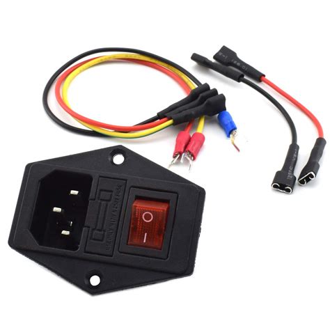 15A 250V Rocker Switch Power Socket, OZXNO Inlet India | Ubuy