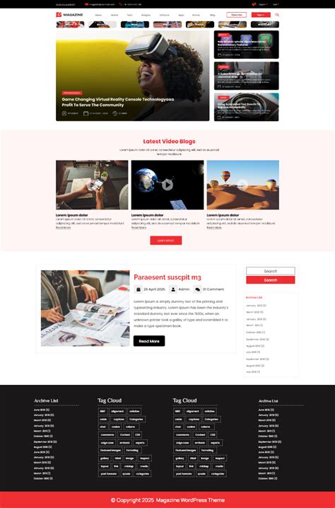Newspaper Magazine Blog - Create News Website for Journalist – THEMESPRIDE