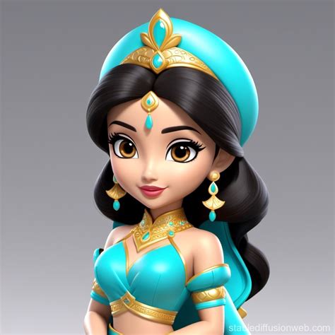 princess jasmine 3d model chibi Prompts | Stable Diffusion Online