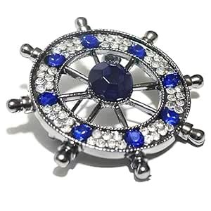Via Mazzini Famous David Beckham Inspired Rudder Brooch for Men and ...