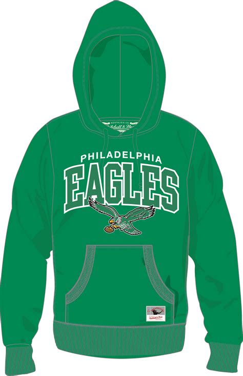 Philadelphia Eagles Mitchell & Ness Kelly Green Logo Arch Hoodie | NFL ...