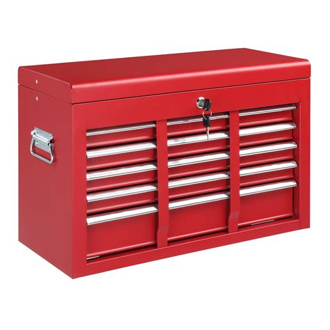 Ktaxon Rolling Metal Tool Box, 5-Drawer Portable Steel Toolbox with Top Tray & Handle, Red ...