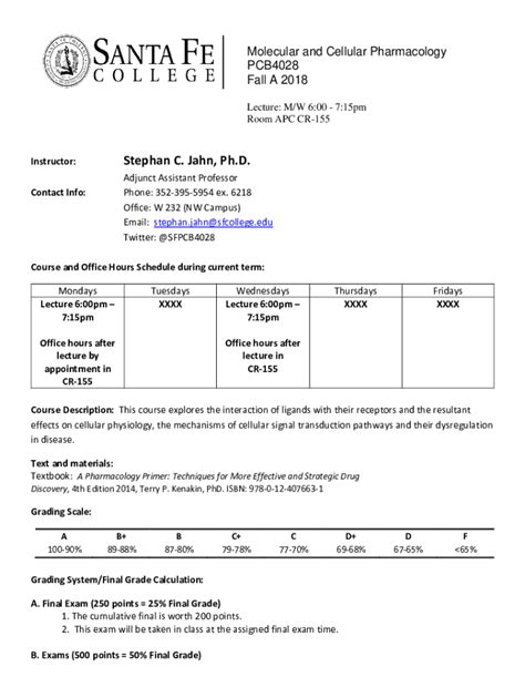 Fillable Online plaza ufl Molecular and Cellular Pharmacology Fax Email ...