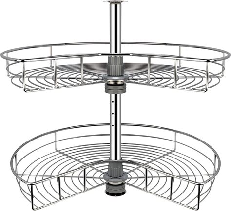 Buy Suninlife Kidney Chrome Lazy Susan Cabinet 28" Kitchen Cabinet ...