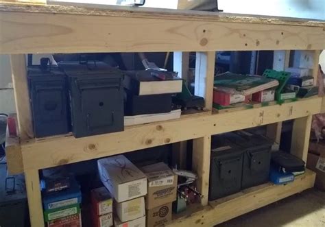Homemade Portable Reloading Bench with Safe 的图像结果