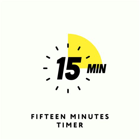 15 Minutes Timer Icon, Modern Flat Design. Clock, Stopwatch ...