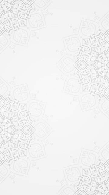 Simple clean flat monochrome vertical background with mandala pattern ...