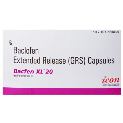 Bacfen XL 20 Tablet | Uses, Side Effects, Price | Apollo Pharmacy