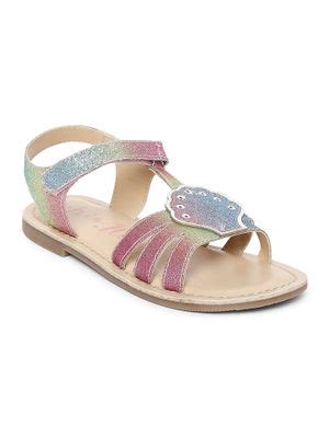 Buy Aria Nica Shelly Multi-Color Round Toe Sandals Online