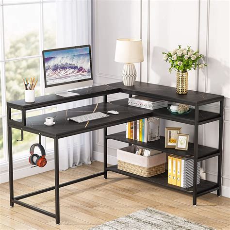 Tribesigns Reversible L Shaped Computer Desk with India | Ubuy