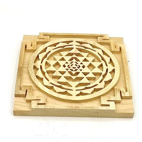 Buy Plus Value Shriparni Shreeparni Shri Yantra Wooden Material Which ...
