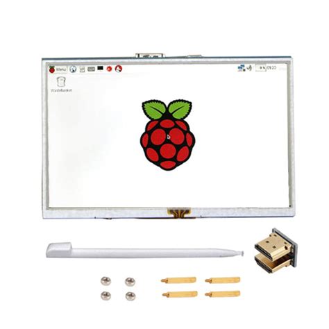 5" (12.7 cm) LCD Touch Screen 800×480 Display with HDMI for Raspberry ...