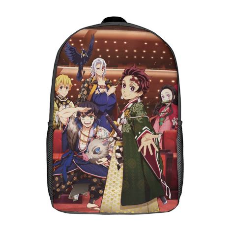 Demon Slayer Backpacks Basic Shoulder Daypack Bookbag Satchel Knapsack ...