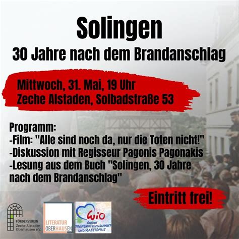 Solingen. Da war doch was? 30 Jahre nach dem Brandanschlag., Forum ...