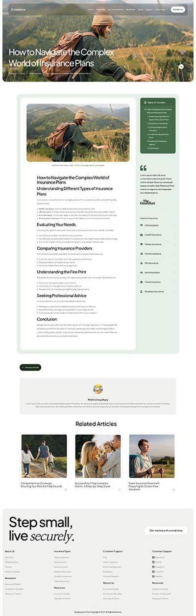 Image result for Insurance Content Layout