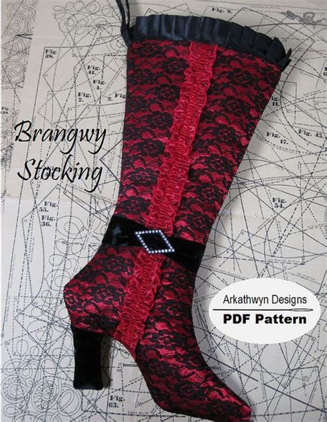 Image result for High Heels Boot Stocking Pattern