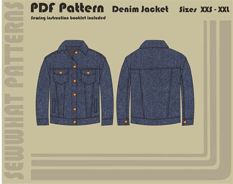Image result for Pattern for Making Denim Jacket