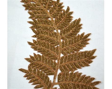 Indian Gold Appliques Crafting Supply Embroidered Sewing Decorative ...