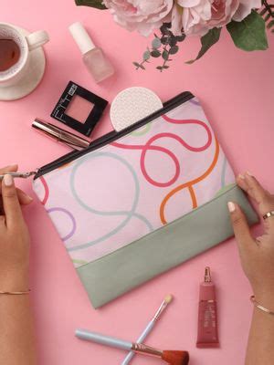 Buy Doodle Collection Multifunctional Women Printed Cosmetic Pouch ...