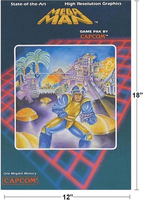 Buy Mega Man NES Cover Box Art Video Game Video Gamer Classic Retro ...