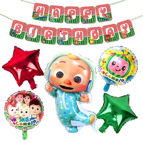 Buy Cocommelon Birthday Party Supplies, Coco melon Theme Birthday ...