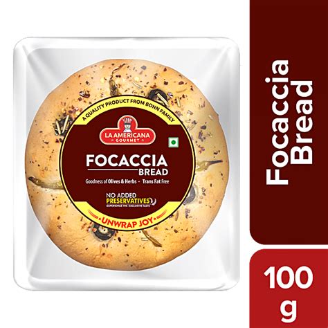Buy LA Americana Focaccia Bread - Goodness Of Olives & Herbs Online at ...