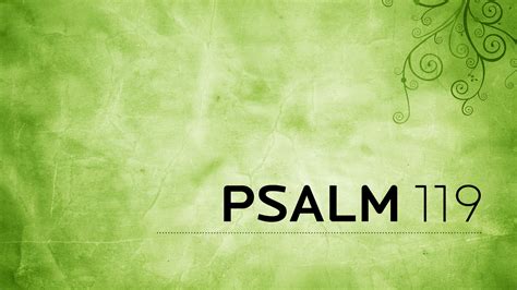 Psalm 119 - Immanuel Bible Church