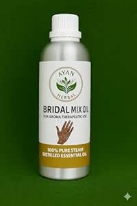 Bridal Mix Oil – 100% Pure Steam Distilled Essential Oil for Dark Henna ...