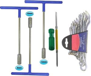 Inditrust new Heavy duty 3pc T Spanner (8, 10 & 12)mm 12pc Chavi & 2in1 ...