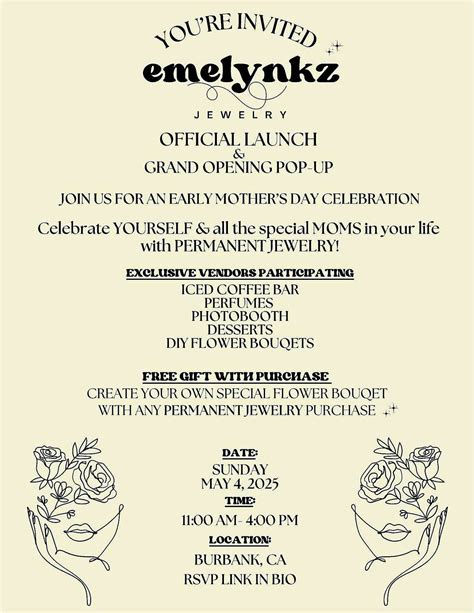 Emelynkz Jewelry Official Launch and Grand Opening Pop-Up!, 7595 N San ...