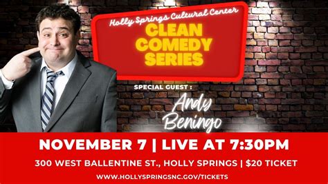 Clean Comedy Series Featuring Andy Beningo, 300 W Ballentine St, Holly ...