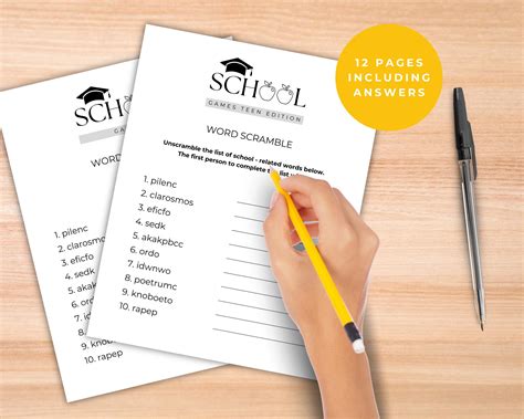 Fun School Game Bundle Teen Edition - Social Activities and ...