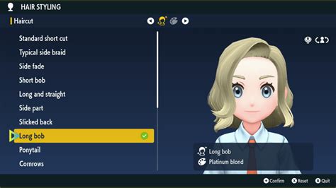 Pokémon Scarlet / Violet - All Hairstyles & Hair Colors