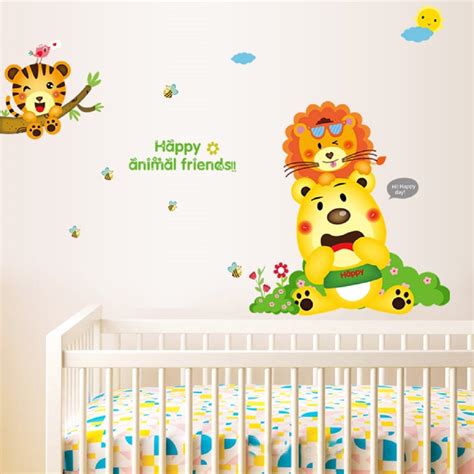 Buy Jaamso Royals 'Kids - Dosti Yaari Cartoon' Wall Sticker (60 CM X 90 ...