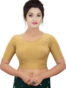 Gold Saree Blouse - Buy Gold Saree Blouse online at Best Prices in ...