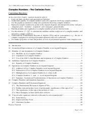 Image result for Complex Numbers Cartesian Form