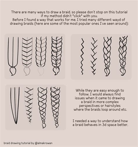 Image result for Braid Drawing Tutorial