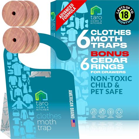 Buy Clothes Moth Traps with Pheromones and Free Cedar Blocks Moth ...