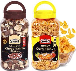 SWAD Honey Corn Flakes & Choco Vanilla Flakes (Wholegrain Duet Chocos ...
