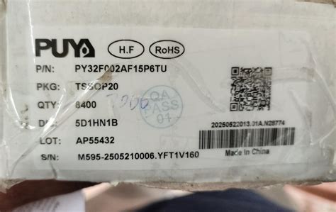 PY32F002AF15P6TU ARM-M0 24MHz TSSOP-20 Microcontroller PUYA A2077 ...