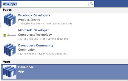 Image result for Facebook Developer App