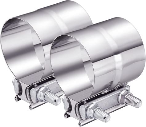 Buy EVIL ENERGY Exhaust Clamp, Lap Joint Band Clamp Stainless Steel (3. ...