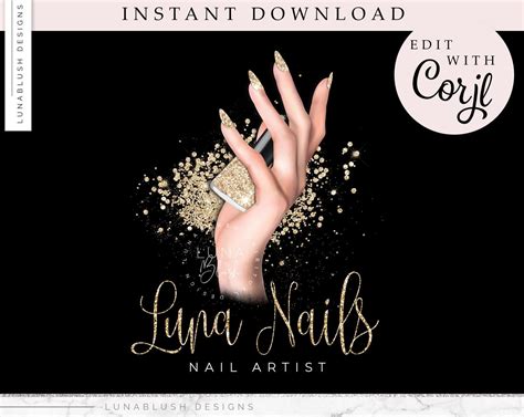 Beauty logo Nail Artist Logo Design Premade Logo Elegant | Etsy | Nail logo, Artist logo, Nail ...