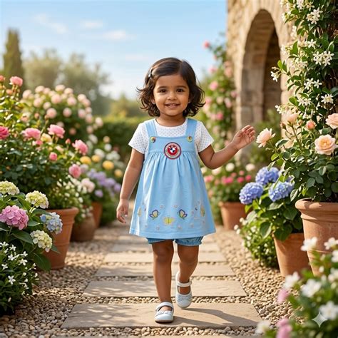 Baby Girl Butterfly Dungaree Dress Set with Bloomer | Soft Cotton Todd ...