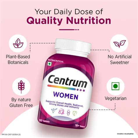 Buy Centrum Women 50 Tablets for INR 685.00 | Centrum